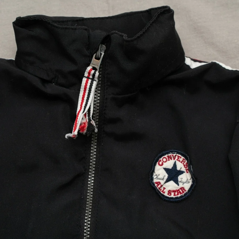 Vintage 90s Converse Toddler Wind Breaker Hidden Hoodie 24M‎